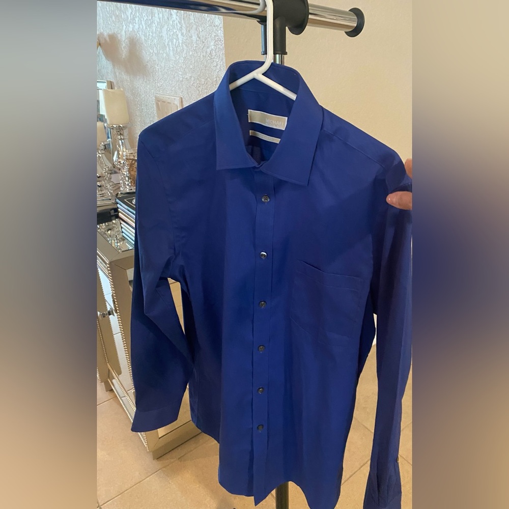 Michael Kors Royal Blue Dress Shirt